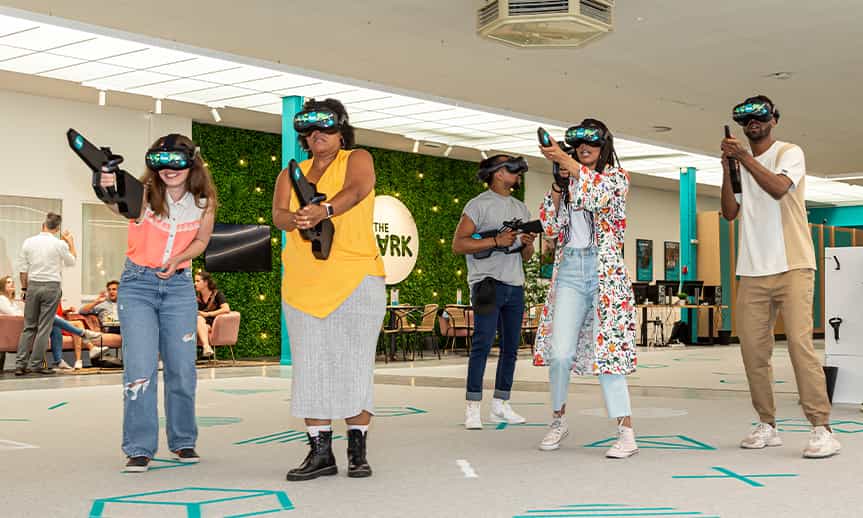 Group activities with VR in The Park Playground Amsterdam